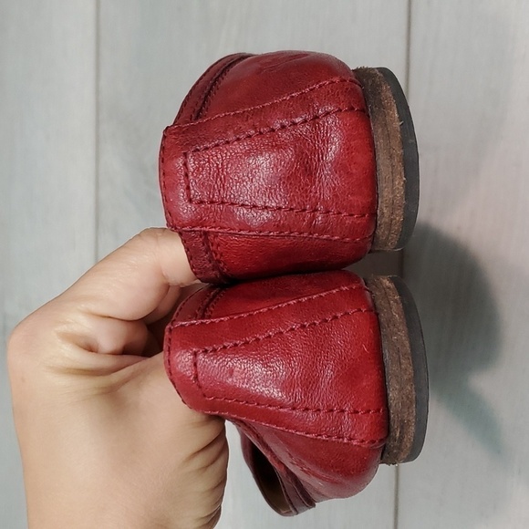 Frye Womens Regina Comfort Leather Flats Ballet Flip flop shoes sz 6.5M - Picture 7 of 12